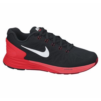 Nike Lunarglide 6, Black/White-Brght Crmsn-Ht Lv, 42