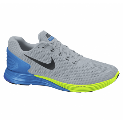 Nike Lunarglide 6, Lt Magnet Grey/Blk-Pht Bl-Vlt, 42,5