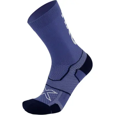 2XU Vectr Crew Socks Löparstrumpor Future Dusk/White, M