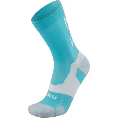 2XU Vectr Light Crew Socks Löparstrumpor Moonstone/Black, M