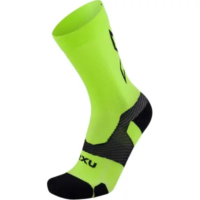 2XU Vectr Light Crew Socks Löparstrumpor Volt/Black X, S