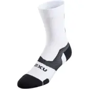 2XU Vectr Light Crew Socks Vit XL | Löparstrumpor