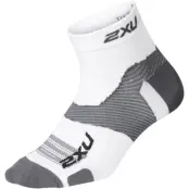 2XU Vectr Ultralight 1/4 Crew Socks Vit M | Löparstrumpor
