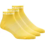 Craft Core Dry Mid Sock 3-pack Gul 43/45 | Löparstrumpor
