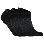 Craft Core Dry Shafless Sock 3-pack Svart 34/36 | Löparstrumpor