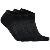 Craft Core Dry Shafless Sock 3-pack Svart 40/42 | Löparstrumpor