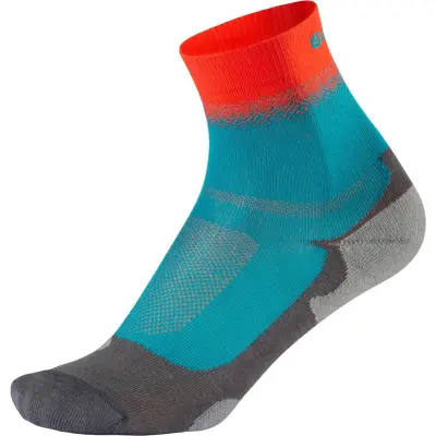 Gococo Light Sport High Socks U Löparstrumpor Dark Turquoise/Red Orange, 35/38