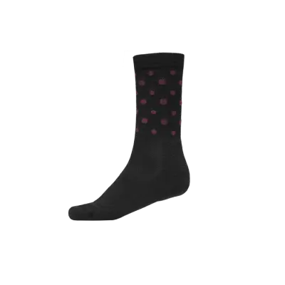 Icebug Active Merino Sock - Spots Black/Hibiscus