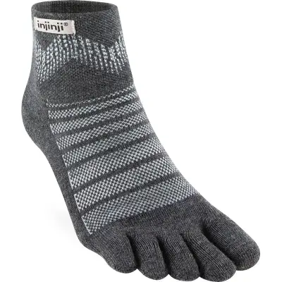 Injinji Outdoor Midweight Mini-Crew Wool Löparstrumpor Slate, L