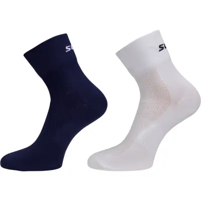 Swix Active Sock 2-pack Vit/Mörkblå 37/39 | Löparstrumpor