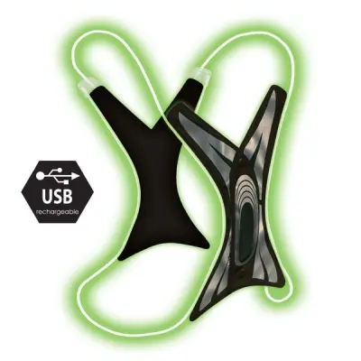 Bee Safe Led Vest USB Spider Reflexväst Green