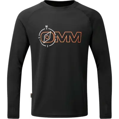 OMM Bearing Tee LS M Black Compass - XL