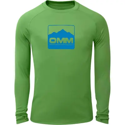 OMM Bearing Tee LS M Blue Chest Logo - XS
