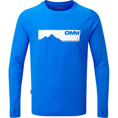 OMM Bearing Tee LS M Herr Blå M | Långärmad T-shirt