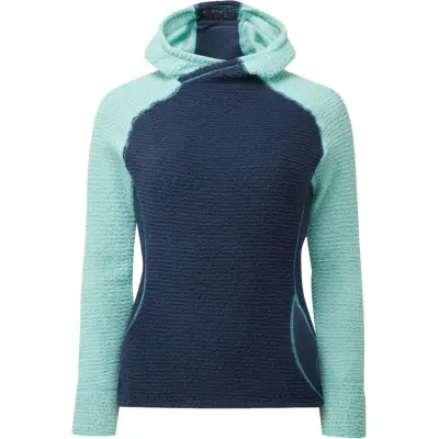 OMM Core+ Hoodie W  Dam Blå M | Mellanlager Tröja