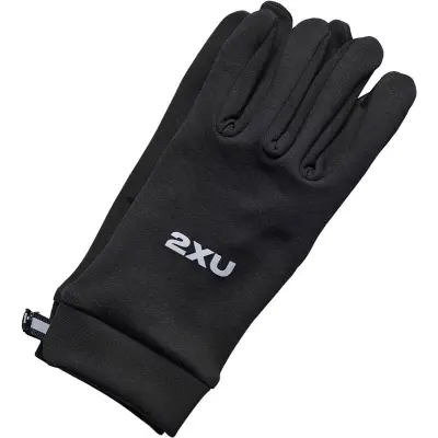 2XU Run Glove U Löparhandskar Black/Silver Reflective, XL