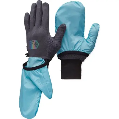 Black Diamond Deploy Wind Hood Gloves Carbon-Glacier - M