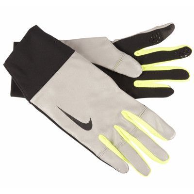 Nike Mens Vapor Flash Run Glov, Black/Volt, S,  Nike