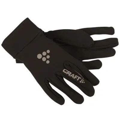 Thermal Run Glove, Black, 6,  Craft