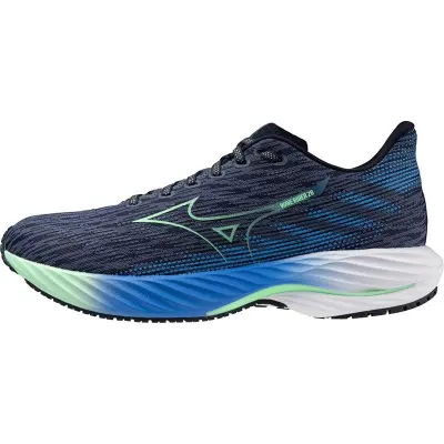 Mizuno Wave Rider 28 Men Vintage Indigo/Neo Mint/Frontier Bl - 43
