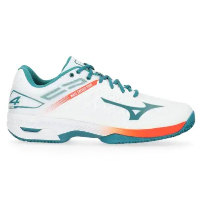 Wave Exceed Tour 4 Cc Padel, White / Harbor Blue / Firecrac, 45