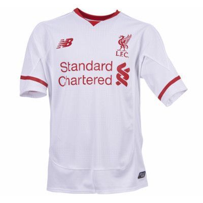 Lfc Away Junior Ss Jersey, White, S,  New Balance