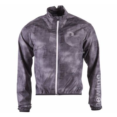 Bike Windbreaker Jkt, Printed Grey, S,  Cykeltröja Kort Ärm
