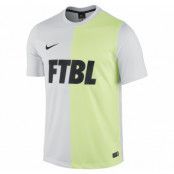 Academy Ss Gpx Poly Top 1, White/Black/Volt/Black, M, Nike