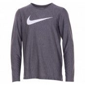 B Nk Dry Ls Top, Black/White, M, T-Shirts