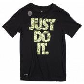 B Nk Dry Tee Df Shattered Jdi, Black/Volt, S,  Nike