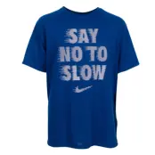 B Nk Dry Tee Leg Rag Say No, Blue Jay/White, S,  T-Shirts