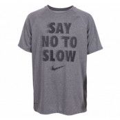 B Nk Dry Tee Leg Rag Say No, Dk Grey Heather/Black, L,  T-Shirts