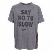 B Nk Dry Tee Leg Rag Say No, Dk Grey Heather/Black, M,  T-Shirts