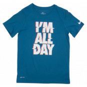 B Nk Dry Tee Ss All Day, Industrial Blue/White, L,  T-Shirts