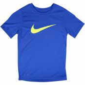 B Nk Dry Tee Ss Swoosh Solid, Hyper Royal/Volt, M,  T-Shirts