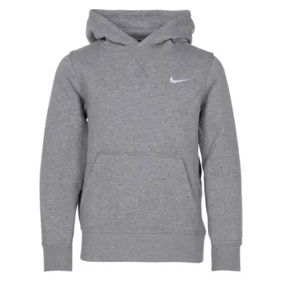 B Nk Hoodie Ya76 Bf Oth, Dk Grey Heather/White, S,  Nike
