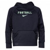 B Nk Thrma Hoodie Po Ftbl, Black/Black/Lime Blast, M,  Nike