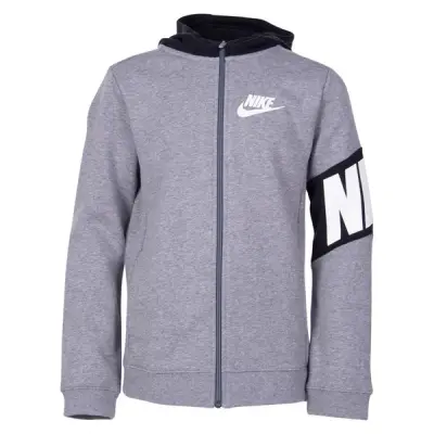 B Nsw Core Amplify Fz Hoodie, Carbon Heather/Black/White, S,  Nike