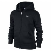 B Nsw Hoodie Ya76 Bf Fz, Black/White, S,  Nike