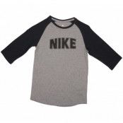 B Nsw Tee 3/4 Contender, Carbon Heather/Black/Black, S,  Nike