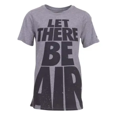 B Nsw Tee Let There Be Air, Dk Grey Heather/Anthracite, L,  Nike