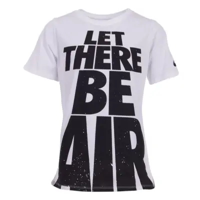 B Nsw Tee Let There Be Air, White/Black, M,  Nike