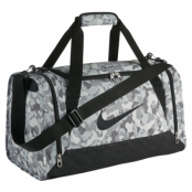 Brasilia 6 Duffel Graphic Sm, Pure Platinum/Black/(Black), Onesize, Nike