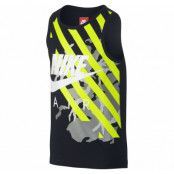 Camo Tank Yth, Black/Volt, M,  Nike