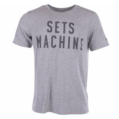 Dfct Sets Machine Tee, Dk Grey Heather/Dark Grey, S,  Nike