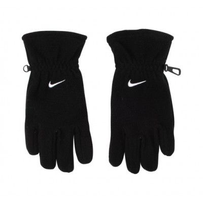 Fleece Gloves, Black/White, 9-10,  Accessoarer