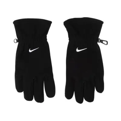 Fleece Gloves, Black/White, 9-10,  Accessoarer