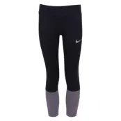 G Nk Pwr Tght Crop, Black/Gunsmoke, S,  Träningstights