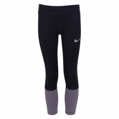 G Nk Pwr Tght Crop, Black/Gunsmoke, Xl,  Nike