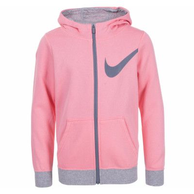 G Nsw Hoodie Fz Gfx, Bright Melon/Dk Grey Heather, S,  Nike